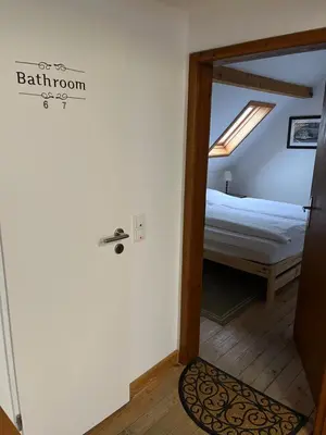 Ein Bett oder Betten in einem Zimmer der Unterkunft Landhaus Balkhausen
