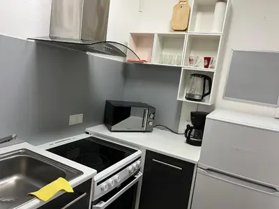Küche/Küchenzeile in der Unterkunft B205, schöne Ferienwohnung in Lahnstein a.d. Höhe