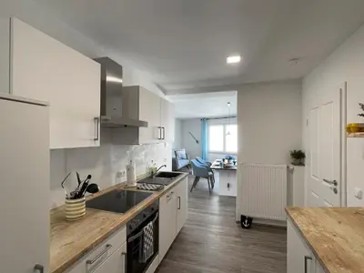 Küche/Küchenzeile in der Unterkunft Ferienhaus Ty Maya