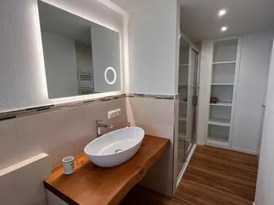 Ein Badezimmer in der Unterkunft Ferienhaus Ty Maya