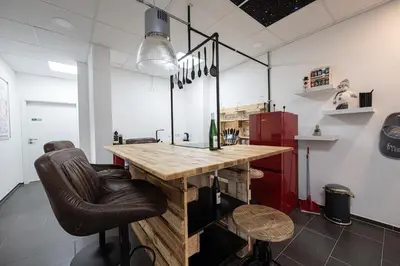 Küche/Küchenzeile in der Unterkunft Studio Trier-Petrisberg
