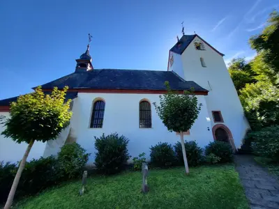 Ein Garten an der Unterkunft Ferienhaus Am Moselstausee