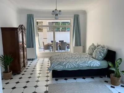 Ein Bett oder Betten in einem Zimmer der Unterkunft Ferienwohnung Auszeit