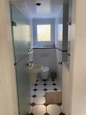 Ein Badezimmer in der Unterkunft Ferienwohnung Auszeit