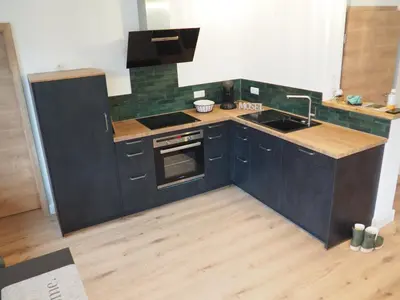 Küche/Küchenzeile in der Unterkunft Ferienwohnung Sonnenseite