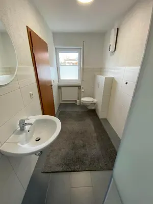 Ein Badezimmer in der Unterkunft Ferienwohnung Flussufer No.12