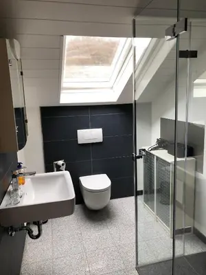 Ein Badezimmer in der Unterkunft Mosel-Panorama