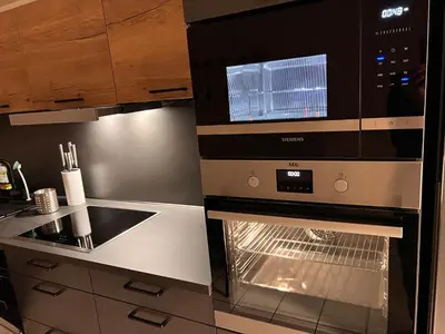 Küche/Küchenzeile in der Unterkunft Zeitwohnung Kenn bei Trier