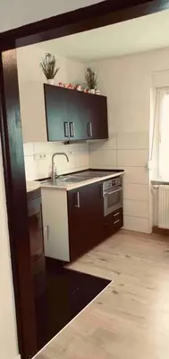 Küche/Küchenzeile in der Unterkunft Lovely 1-Bed Apartment in Koblenz