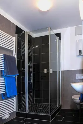 Ein Badezimmer in der Unterkunft Ferienwohnungen Moselterrasse