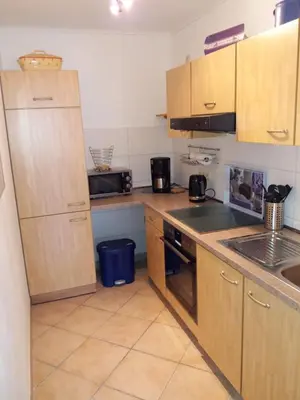 Küche/Küchenzeile in der Unterkunft Ferienwohnung Konen