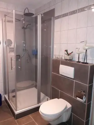 Ein Badezimmer in der Unterkunft Ferienwohnung Konen