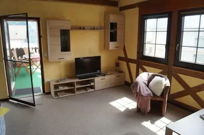 TV/Unterhaltungsangebot in der Unterkunft Ferienwohnung Weingarten