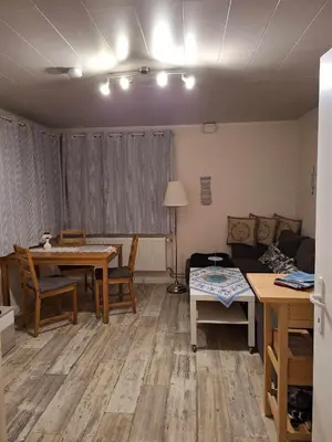Ein Sitzbereich in der Unterkunft Haus Rosi