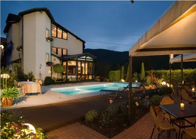 Der Swimmingpool an oder in der Nähe von Naturlaub-Domizil Oster-Franzen