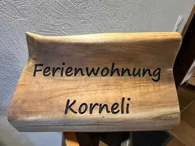 Grundriss der Unterkunft Ferienwohnung Korneli