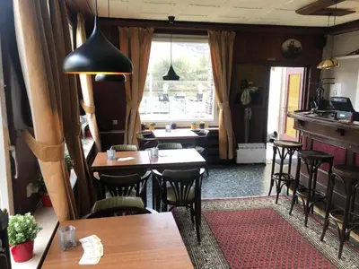 Ein Sitzbereich in der Unterkunft Villa Cornely