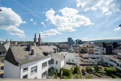 Ein allgemeiner Blick auf Koblenz oder ein Stadtblick von der Ferienwohnung aus
