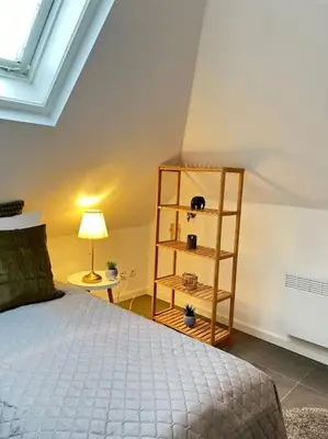 Ein Bett oder Betten in einem Zimmer der Unterkunft Urban Charm Design Loft