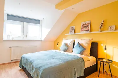Ein Bett oder Betten in einem Zimmer der Unterkunft Deluxe Flat, PS4, Parken, Netflix, Zentral