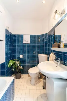 Ein Badezimmer in der Unterkunft Deluxe Flat, PS4, Parken, Netflix, Zentral