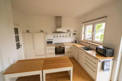Küche/Küchenzeile in der Unterkunft Ferienhaus Zum Feldblick