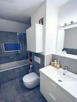 Ein Badezimmer in der Unterkunft Pinterest auf dem Dorf - Ferienwohnung