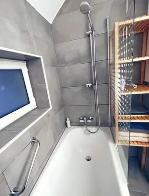 Ein Badezimmer in der Unterkunft Pinterest auf dem Dorf - Ferienwohnung