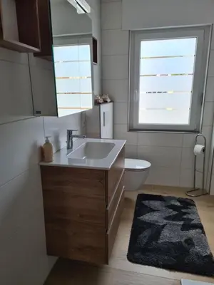 Ein Badezimmer in der Unterkunft Ferienwohnung Burgblick