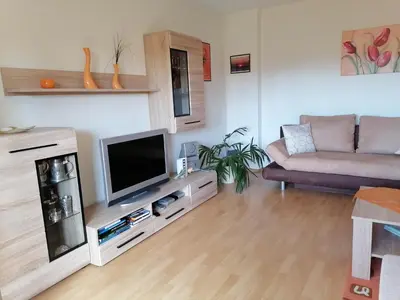 TV/Unterhaltungsangebot in der Unterkunft Ferienwohnung Am Waldrand