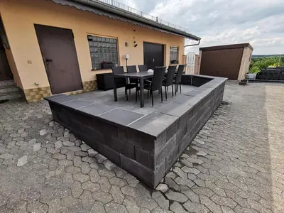Das Gebäude in dem sich die Ferienwohnung befindet