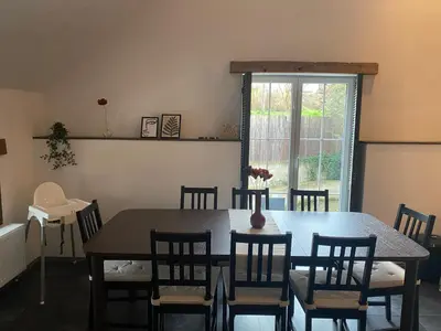 Ein Sitzbereich in der Unterkunft FeWo Kirschblüte