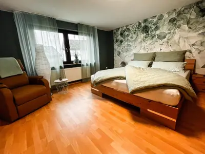 Ein Sitzbereich in der Unterkunft Ferienwohnung im Mittelrheintal, Traumschleife & Rheinsteig Wanderwege!