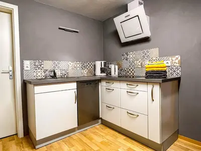 Küche/Küchenzeile in der Unterkunft Ferienwohnung im Mittelrheintal, Traumschleife & Rheinsteig Wanderwege!