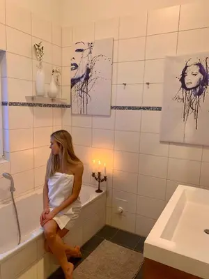 Ein Badezimmer in der Unterkunft Casa al Bosco Ferienhaus am Wald