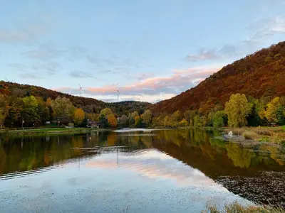 Naturlandschaft in der Nähe des Ferienhauses