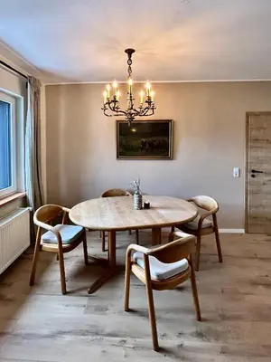Ein Sitzbereich in der Unterkunft Haus Meerten