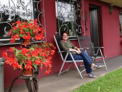 Ein Garten an der Unterkunft Ferienwohnungen Blum