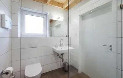 Ein Badezimmer in der Unterkunft Ferienpark Wolfsschlucht