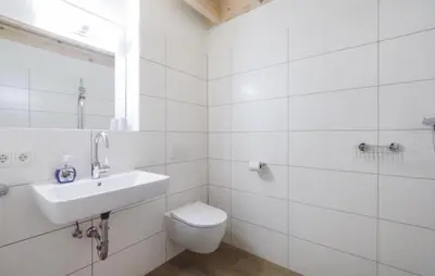 Ein Badezimmer in der Unterkunft Ferienpark Wolfsschlucht