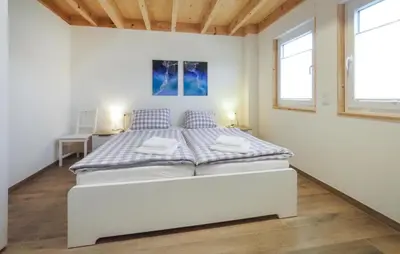 Ein Bett oder Betten in einem Zimmer der Unterkunft Ferienpark Wolfsschlucht