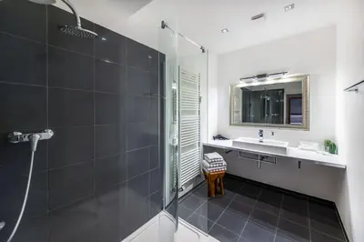 Ein Badezimmer in der Unterkunft Ferienwohnung Koblenz Altstadt