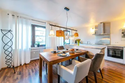 Küche/Küchenzeile in der Unterkunft Ferienwohnung Koblenz Altstadt