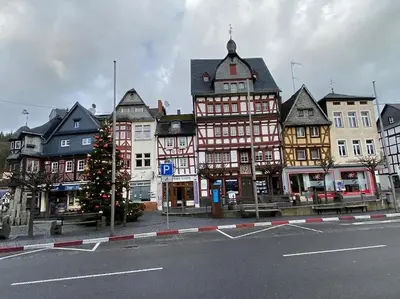 Das Gebäude in dem sich die Pension befindet