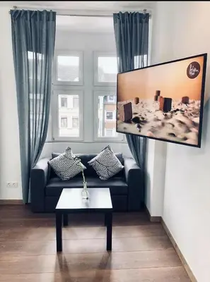 Ein Sitzbereich in der Unterkunft Ring Home Stay