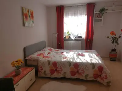 Ein Bett oder Betten in einem Zimmer der Unterkunft Oase im Grünen!