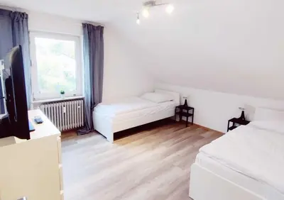 Ein Bett oder Betten in einem Zimmer der Unterkunft DWK: Monteurhaus Bad Salzig