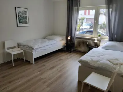 Ein Bett oder Betten in einem Zimmer der Unterkunft DWK: Monteurhaus Bad Salzig