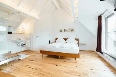 Ein Bett oder Betten in einem Zimmer der Unterkunft Küchenbleibe