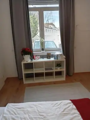 Ein Bett oder Betten in einem Zimmer der Unterkunft Apartment Koblenz nähe Uni und BWZK